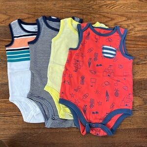 Carters Tank Onsie 4 Pack